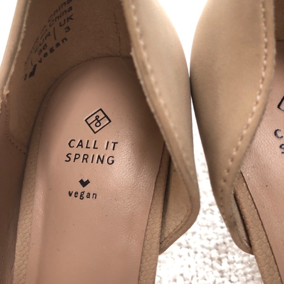 Call It Spring heels-6-beige- never worn- dress them up or down. - Picture 3 of 7